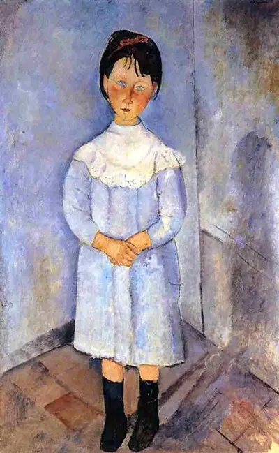 Little Girl In Blue Amedeo Modigliani
